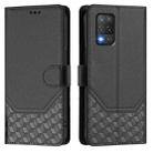 For Realme 8 5G / V13 5G / Q3 5G Honeycomb Embossing RFID Leather Phone Case(Black) - 2