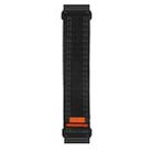 For Garmin 22mm Nylon Loop Hook And Loop Fastener Quick Release Watch Band(Black) - 1