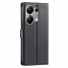 For Redmi Note 13 Pro 4G Global Voltage Ultra-thin Dot Leather Phone Case(Black) - 3