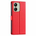 For Redmi 13C Voltage Ultra-thin Dot Leather Phone Case(Red) - 3