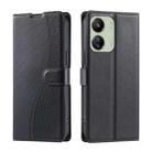 For Redmi 13C Voltage Ultra-thin Dot Leather Phone Case(Black) - 1