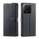 For Redmi K60 Ultra Voltage Ultra-thin Dot Leather Phone Case(Black) - 1