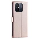 For Redmi 11A 4G Global Voltage Ultra-thin Dot Leather Phone Case(Rose Gold) - 3