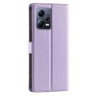 For Redmi Note 12 5G Global Voltage Ultra-thin Dot Leather Phone Case(Purple) - 3