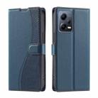 For Redmi Note 12 5G Global Voltage Ultra-thin Dot Leather Phone Case(Blue) - 1
