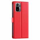 For Redmi Note 10 4G Global Voltage Ultra-thin Dot Leather Phone Case(Red) - 3