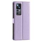 For Redmi K50 Ultra Voltage Ultra-thin Dot Leather Phone Case(Purple) - 3