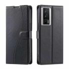 For Redmi K60 / K60 Pro Voltage Ultra-thin Dot Leather Phone Case(Black) - 1