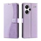 For Redmi Note 13 Pro+ 5G Voltage Ultra-thin Dot Leather Phone Case(Purple) - 1