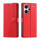 For Redmi Note 13 Pro+ 5G Voltage Ultra-thin Dot Leather Phone Case(Red) - 1