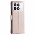 For Redmi K70 Voltage Ultra-thin Dot Leather Phone Case(Rose Gold) - 3