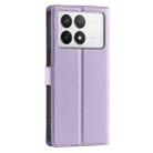 For Redmi K70E Voltage Ultra-thin Dot Leather Phone Case(Purple) - 3