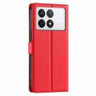 For Redmi K70E Voltage Ultra-thin Dot Leather Phone Case(Red) - 3