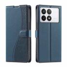 For Redmi K70E Voltage Ultra-thin Dot Leather Phone Case(Blue) - 1