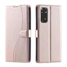 For Redmi Note 11S 4G / 11 4G Global Voltage Ultra-thin Dot Leather Phone Case(Rose Gold) - 1
