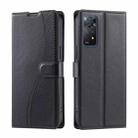 For Redmi Note 12 Pro 4G / 11 Pro 5G Global Voltage Ultra-thin Dot Leather Phone Case(Black) - 1