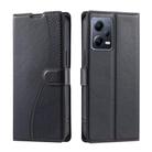 For Redmi Note 12 Pro 5G Global Voltage Ultra-thin Dot Leather Phone Case(Black) - 1