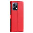 For Redmi Note 12 Pro+ 5G Global Voltage Ultra-thin Dot Leather Phone Case(Red) - 3