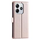 For Redmi Note 14 5G Voltage Ultra-thin Dot Leather Phone Case(Rose Gold) - 3