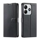 For Redmi Note 14 5G Voltage Ultra-thin Dot Leather Phone Case(Black) - 1