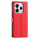 For Redmi Note 14 4G 163.25mm Voltage Ultra-thin Dot Leather Phone Case(Red) - 3