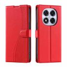 For Redmi Note 14 Pro 5G / 14 Pro+ 5G Voltage Ultra-thin Dot Leather Phone Case(Red) - 1