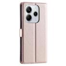 For Redmi Note 14 Pro 4G Global Voltage Ultra-thin Dot Leather Phone Case(Rose Gold) - 3