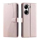 For Redmi Turbo 4 5G / Poco X7 Pro 5G Voltage Ultra-thin Dot Leather Phone Case(Rose Gold) - 1