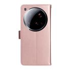 For Xiaomi 15 Ultra 5G Global Cat and Bee Embossed Flip Leather Phone Case(Rose Gold) - 3