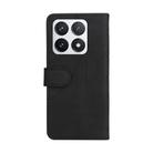 For Xiaomi 14T Pro Dual-color Splicing Flip Leather Phone Case(Black) - 3