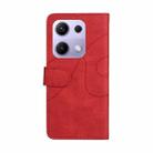 For Xiaomi Poco M6 Pro 4G Global Dual-color Splicing Flip Leather Phone Case(Red) - 3