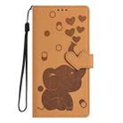 For iPhone 17 Pro Cartoon Elephant Embossed Leather Phone Case(Yellow) - 2