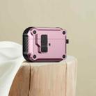 For AirPods 4 Eagle Shockproof Earphone Protective Case with Switch(Pink) - 1