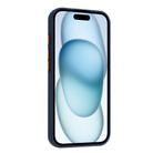 For iPhone 16 Skin Feel Card Contrast Color Button TPU Phone Case(Dark Blue) - 3