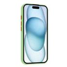 For iPhone 16 Plus Skin Feel Card Contrast Color Button TPU Phone Case(Light Green) - 3