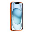 For iPhone 16 Plus Skin Feel Card Contrast Color Button TPU Phone Case(Orange) - 3