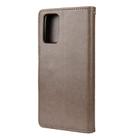 For Samsung Galaxy Note20 Butterfly Flower Embossing Horizontal Flip Leather Case with Holder & Card Slots & Wallet(Grey) - 3