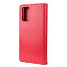 For Samsung Galaxy Note20 Ultra Butterfly Flower Embossing Horizontal Flip Leather Case with Holder & Card Slots & Wallet(Red) - 3