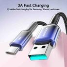 JOYROOM S-A42 Crystal Clear Series Fast Charging Data Cable, USB to Type-C Cable, Length: 1.2m(Black) - 2