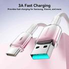 JOYROOM S-A42 Crystal Clear Series Fast Charging Data Cable, USB to Type-C Cable, Length: 1.2m(White) - 2