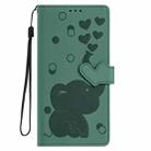 For Xiaomi Poco C75 Cartoon Elephant Embossed Leather Phone Case(Green) - 2