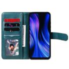 For Xiaomi Redmi 10X 5G / Redmi 10X Pro 5G Multifunctional Magnetic Copper Buckle Horizontal Flip Solid Color Leather Case with 10 Card Slots & Wallet & Holder & Photo Frame(Dark Green) - 3
