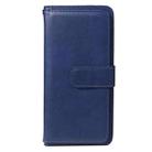 For Xiaomi Redmi 10X 5G / Redmi 10X Pro 5G Multifunctional Magnetic Copper Buckle Horizontal Flip Solid Color Leather Case with 10 Card Slots & Wallet & Holder & Photo Frame(Dark Blue) - 2