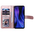 For Xiaomi Redmi 10X 5G / Redmi 10X Pro 5G Multifunctional Magnetic Copper Buckle Horizontal Flip Solid Color Leather Case with 10 Card Slots & Wallet & Holder & Photo Frame(Rose Gold) - 3