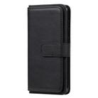 For Xiaomi Redmi Note 9 Multifunctional Magnetic Copper Buckle Horizontal Flip Solid Color Leather Case with 10 Card Slots & Wallet & Holder & Photo Frame(Black) - 2