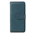 For Xiaomi Redmi Note 8 Pro Multifunctional Magnetic Copper Buckle Horizontal Flip Solid Color Leather Case with 10 Card Slots & Wallet & Holder & Photo Frame(Dark Green) - 2