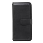 For Xiaomi Redmi Note 8 Pro Multifunctional Magnetic Copper Buckle Horizontal Flip Solid Color Leather Case with 10 Card Slots & Wallet & Holder & Photo Frame(Black) - 2