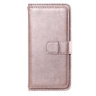 For Xiaomi Redmi Note 8 Pro Multifunctional Magnetic Copper Buckle Horizontal Flip Solid Color Leather Case with 10 Card Slots & Wallet & Holder & Photo Frame(Rose Gold) - 2