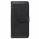 For Xiaomi Mi 10 Lite Multifunctional Magnetic Copper Buckle Horizontal Flip Solid Color Leather Case with 10 Card Slots & Wallet & Holder & Photo Frame(Black) - 2