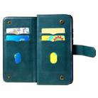 For Xiaomi Mi 10 / 10 Pro Multifunctional Magnetic Copper Buckle Horizontal Flip Solid Color Leather Case with 10 Card Slots & Wallet & Holder & Photo Frame(Dark Green) - 3